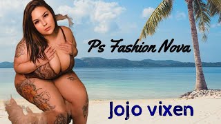 Jojo Vixen is American model content producer social media plus size model Fashion Model Influencer