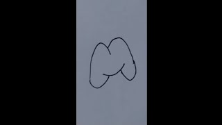 DRAWING A BUBBLE LETTER M✍️ | Lettering | DOODLE ART | HOW TO DRAW A BUBBLE LETTER M FOR BEGINNERS