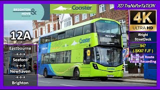 [Brighton \u0026 Hove] Coaster 12A ~ Eastbourne, Cornfield Road ➝ Brighton Station