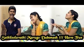 Arun Sanjana Real Couple/ Sathileelavathi Marugo Dubsmash \u0026 Family Dance HD Video