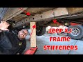 Affordable Offroad Frame Stiffeners Install On A Jeep Cherokee XJ