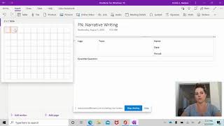 How to create a template for AVID notes in Microsoft OneNote