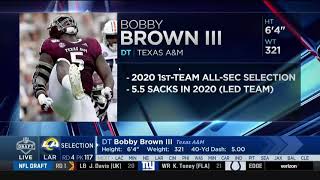 LA Rams select DT Bobby Brown III with 117th pick | 2021 NFL Draft