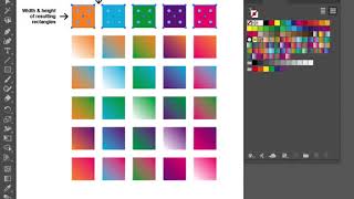 Gradient matrix generator Adobe Illustrator script tutorial