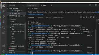 Git Internals - First commit