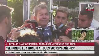 Burlando sobre las declaraciones de Thomsen: "Se hundió él y hundió a todos sus compañeros"