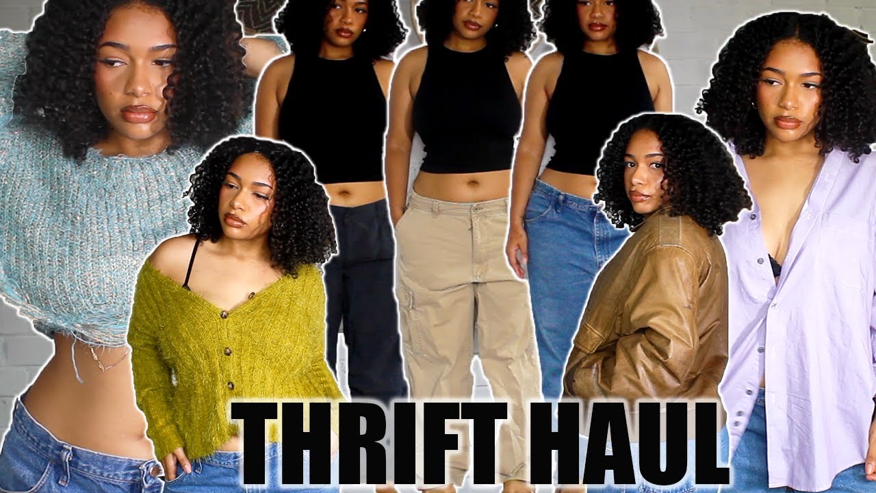 Thrift Haul Try On Youtube