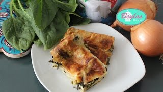 Einfacher Börek mit Spinat-Käse-Füllung aus fertigem Yufka-Teig