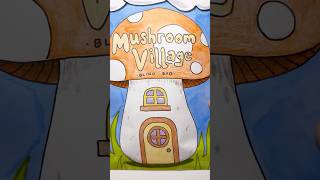 MUSHROOM VILLAGE BLIND BAG paper diy 🍄 #diycrafts #papercraft #asmr #blindbag #unboxing