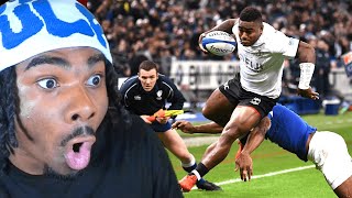American First TIME REACTION to Fiji Rugby CRAZY MOMENTS