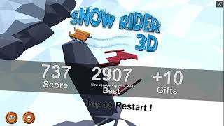 [Little recording] Snow Rider 3d new version world record (Score: 737)