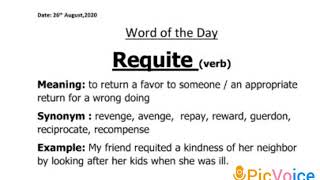 Word of the Day 'Requite'