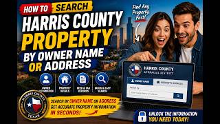 How to search Harris County property by owner name or address