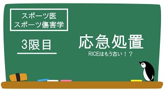 20分オンラインセミナー ~スポーツ医学・傷害学 3限目 応急処置～NPO法人SnowCrystal