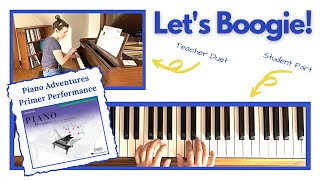 Let's Boogie 🎹 with Teacher Duet [PLAY-ALONG] (Piano Adventures Primer Performance)