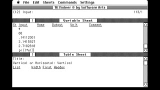 Apple Macintosh - TK!Solver (1984) by Software Arts