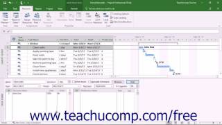 Project 2016 Tutorial Assigning Work Resources to Tasks Microsoft Training