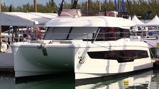 2020 Fountaine Pajot MY 40 Power Catamaran - Walkaround Tour - 2020 Miami Boat Show