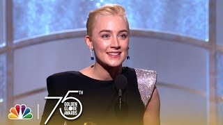 Saoirse Ronan Wins Best Actress in a Comedy at the 2018 Golden Globes