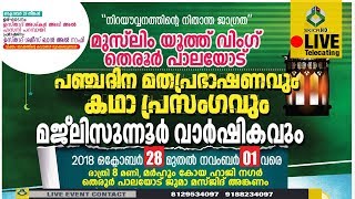 പഞ്ചദിന മതപ്രഭാഷണറും കഥാപ്രസംഗവും മജിലിസുന്നൂര് വാർഷികവും|തെരൂർ പാലയോട്|SHAMEES KHAN AL NAFIHI