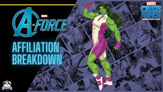 Marvel Crisis Protocol: A-Force Affiliation Breakdown in under 30 minutes