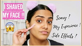 WHAT!! 😱 I Shaved My Face For The First Time | *Step by Step* in Hindi | Watch This Before Shaving!