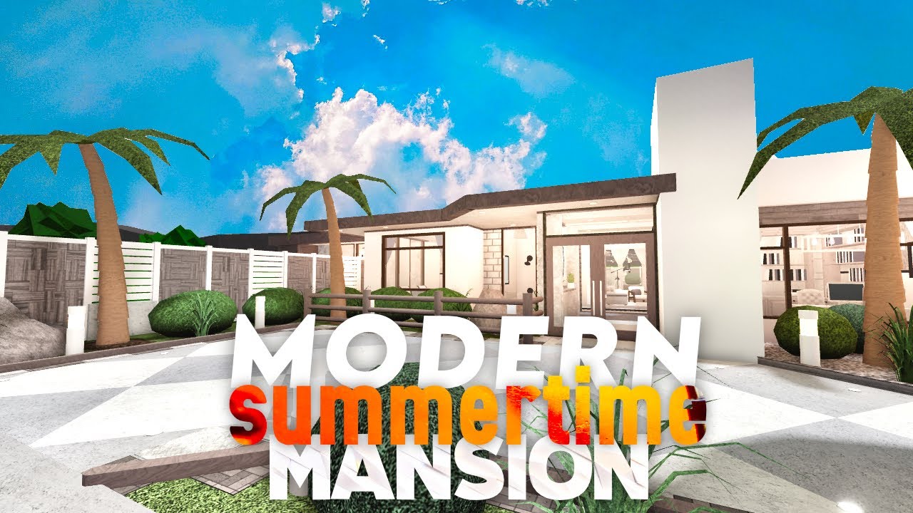 Bloxburg Summer Mansion Speed Build Image To U Bloxburg Summer Mansion Speed Build Image To U