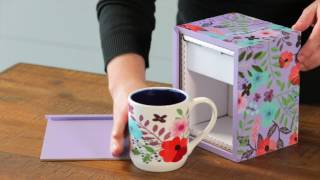 Decorative Box \u0026 Ceramic Cup Gift Set from Cypress Home