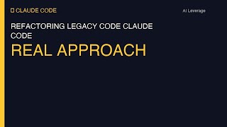 Refactoring Legacy Code with Claude Code: A Real Approach