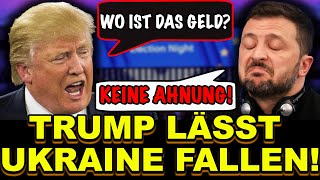 🔥 VOR 3 MINUTEN! Du hast 100 Milliarden verprasst! Trump zerlegt Selenskyj in der Luft!