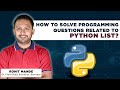 How To Solve Programming Questions Related To Python List? | Python Tutorial | Inttrvu.ai