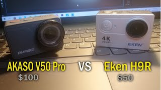 Akaso V50 Pro vs Eken H9R Comparison