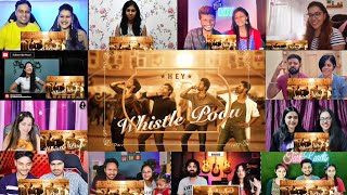Whistle Podu Lyrical Video Reaction Mashup | The Greatest Of All Time | Thalapathy Vijay