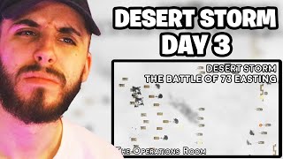 Brit Reacts to Desert Storm - The Ground War, Day 3 - The Great Tank Battle of 73 Easting - Animated