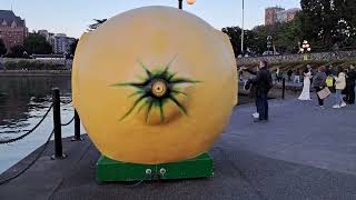 This Lemon shaped store is a unique attraction at Downtown Victoria, BC, Canada