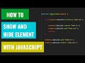Javascript - hide and show element (fade effect)
