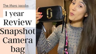 1 YEAR REVIEW|MARC JACOBS SNAPSHOT SMALL LEATHER CAMERA BAG+DEMO