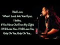 i feel love when i look into your eyes song (lyrics)