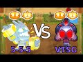 God Boosted 5-5-5 Super Monkey vs. Vengeful True Sun God (Bloons TD 6)