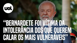 Lula cita Mãe Bernadete em discurso na Angola e atribui assassinato à intolerância