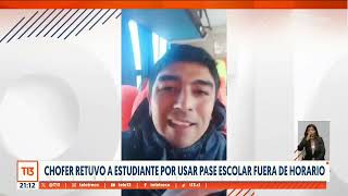 Chofer retuvo a estudiante por usar pase escolar fuera de horario