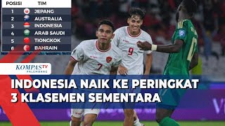 Kalahkan Arab Saudi, Indonesia Melesat ke Peringkat 3 Klasemen Sementara Kualifikasi Piala Dunia