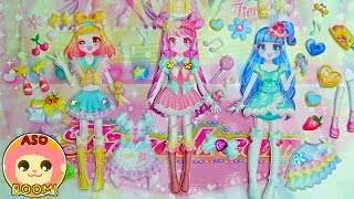 魔法つかいプリキュア♥ティアドリーム ぷくぷくシールきせかえワールドで遊んでみよう！アニメ キッズ おもちゃKids Anime Toy