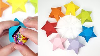 사탕 포장하기 | 상자접기 | 별상자 만들기 | 별상자접기 | 사탕포장하는법 | Candy Packaging Ideas | Star Gift Box | origami box