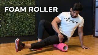 FITSY Yoga Foam Roller for Exercise \u0026 Pain Relief | Trigger Point Massage Roller