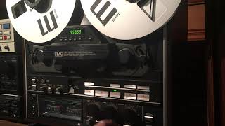 Teac X-2000R Reel to Reel Tape Deck Demonstration Video.