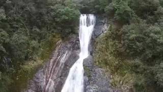 桜江町ドローン空撮  観音滝・甘南備寺