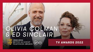 Olivia Colman and husband Ed Sinclair walk the red carpet | Virgin Media BAFTA TV Awards 2022