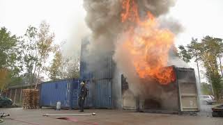 VNOG Inzet bij maximale vuurlast in 20ft container - 04