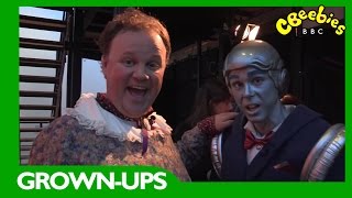 CBeebies Grown-Ups: Justin's House - Granny Justina Behind The Scenes